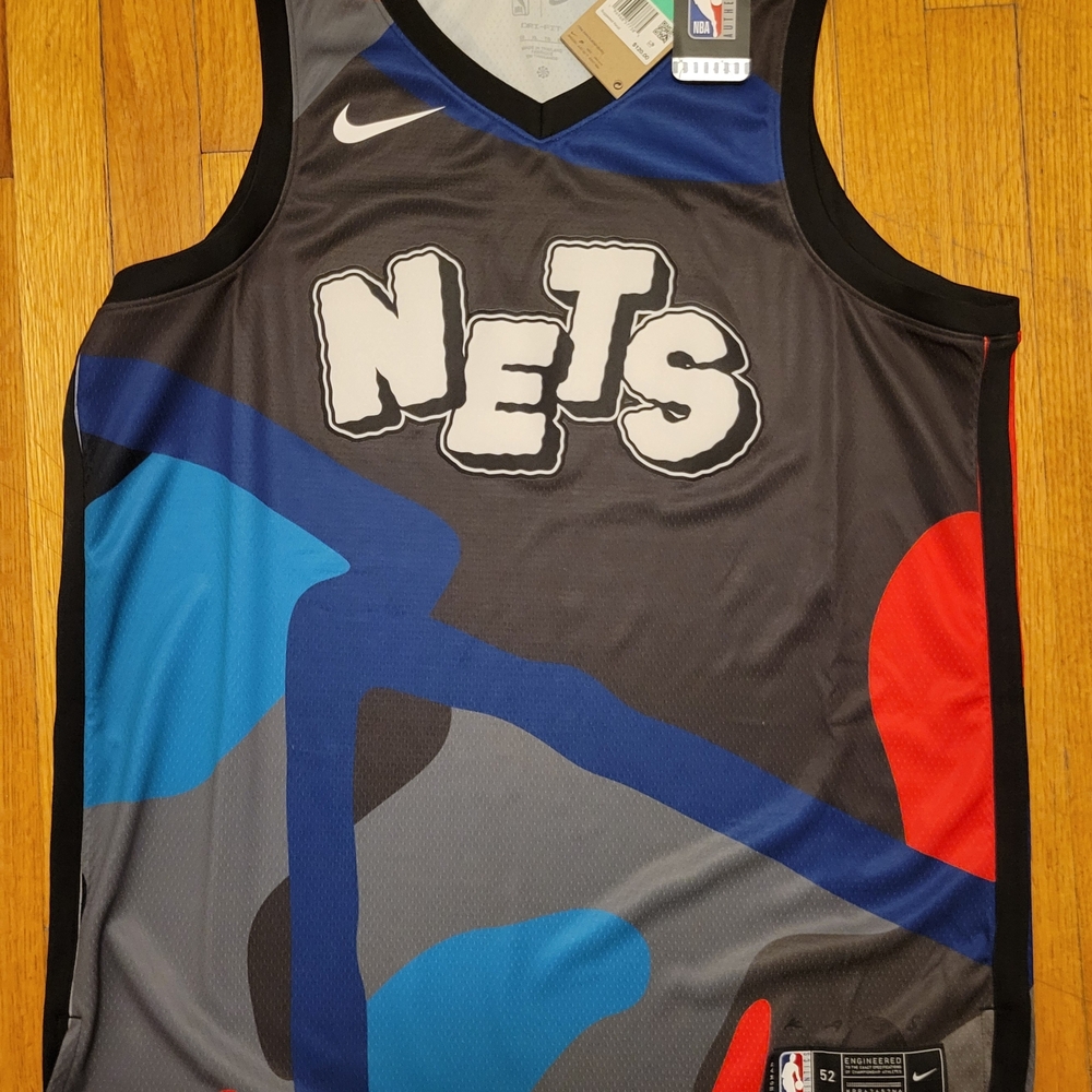 Brooklyn Nets City Edition KAWS NBA Jersey Nike Basketball BLANK NWT
